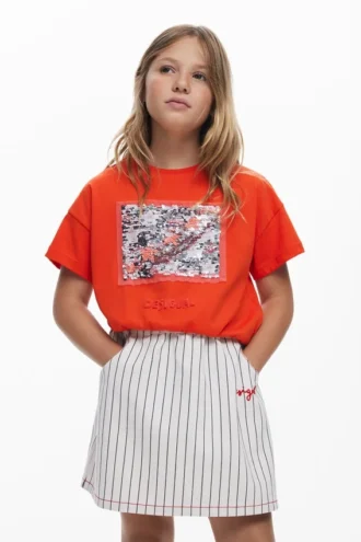 Pailletten-T-Shirt