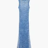Pareo-Kleid aus Pailletten-Netzstoff