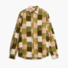 Patchwork-Hemd mit Karomuster