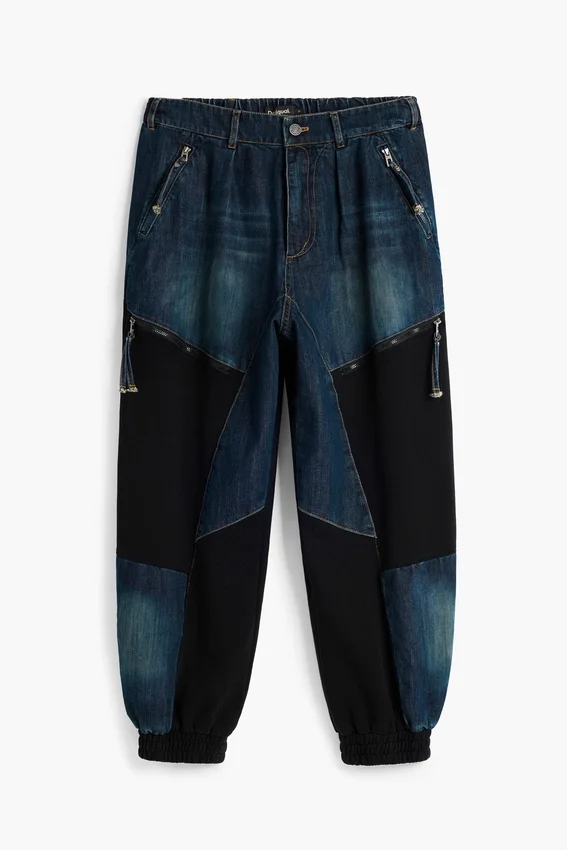 Patchwork-Jeans-Hose Patchwork-Jeans-Hose