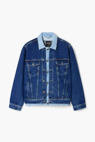 Patchwork-Jeansjacke