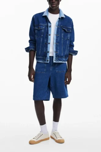 Patchwork-Jeansjacke