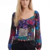 Patchwork-Korsett-Bluse Patchwork-Korsett-Bluse