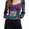 Patchwork-Korsett-Bluse Patchwork-Korsett-Bluse