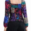 Patchwork-Korsett-Bluse Patchwork-Korsett-Bluse