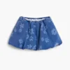 Peplum-Jeansrock mit Blumenmuster Peplum-Jeansrock mit Blumenmuster