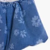 Peplum-Jeansrock mit Blumenmuster Peplum-Jeansrock mit Blumenmuster