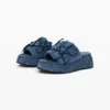 Plateausandalen aus Denim
