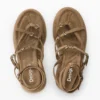 Plateausandalen aus Leder