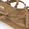 Plateausandalen aus Leder