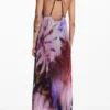 Plissee-Kleid mit Blumenmuster Plissee-Kleid mit Blumenmuster
