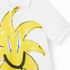 Polohemd mit Sonnenprint