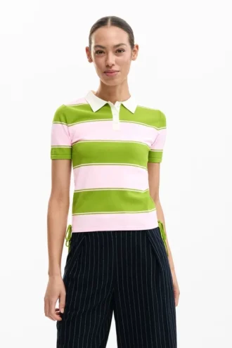 Poloshirt mit Schnürung