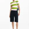 Poloshirt mit Schnürung Poloshirt mit Schnürung