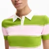 Poloshirt mit Schnürung Poloshirt mit Schnürung