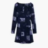 Postkarten-Kleid mit quadratischem Ausschnitt