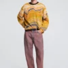 Pullover mit abstraktem Print Pullover mit abstraktem Print