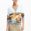 Pullover mit Landschaftsmotiv Pullover mit Landschaftsmotiv