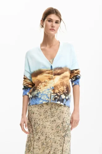 Pullover mit Landschaftsmotiv
