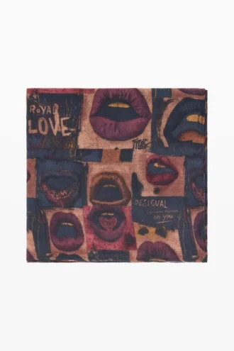 Rechteckiger Schals „Lips“