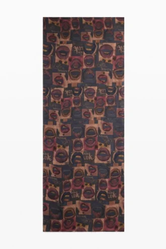 Rechteckiger Schals „Lips“