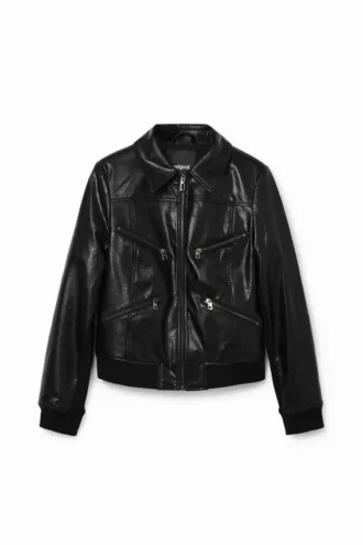 Retro-Biker-Jacke