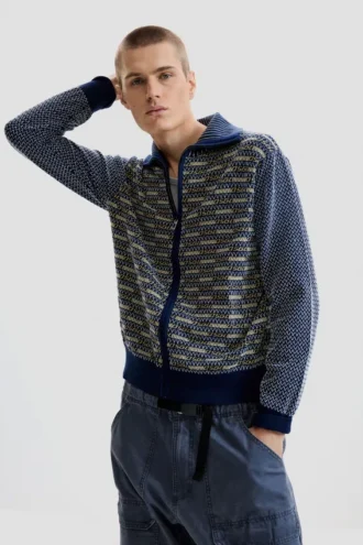 Retro-Pullover mit Reißverschluss Retro-Pullover mit Reißverschluss