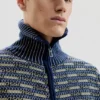 Retro-Pullover mit Reißverschluss