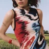 Ärmelloses Kleid mit Print Ärmelloses Kleid mit Print