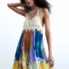 Ärmelloses Kleid mit Print Ärmelloses Kleid mit Print