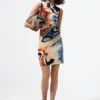 Ärmelloses Kleid mit Print Ärmelloses Kleid mit Print