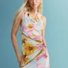 Ärmelloses Kleid mit Print
