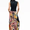 Ärmelloses Kleid mit Print
