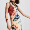 Ärmelloses Kleid mit Print Ärmelloses Kleid mit Print