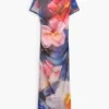 Ärmelloses Kleid mit Print
