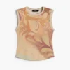 Ärmelloses Strick-T-Shirt