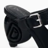 Sandalen mit Absatz in Lederoptik