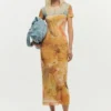 Schmal geschnittenes Hybrid-Kleid