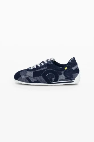 Sneaker mit Denim-Patchwork Sneaker mit Denim-Patchwork