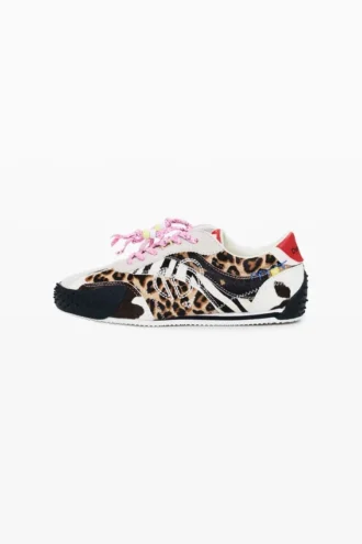 Sneaker mit Patchwork-Tierprint Sneaker mit Patchwork-Tierprint