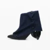 Stiefeletten mit Denim-Lasche Stiefeletten mit Denim-Lasche