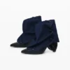 Stiefeletten mit Denim-Lasche Stiefeletten mit Denim-Lasche