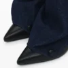 Stiefeletten mit Denim-Lasche Stiefeletten mit Denim-Lasche