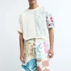 Strick-Bermudas mit Blumenmuster Strick-Bermudas mit Blumenmuster