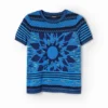 Strick-T-Shirt mit Blumenmotiv