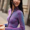 Strickjacke mit doppeltem Reißverschluss