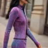 Strickjacke mit doppeltem Reißverschluss