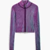 Strickjacke mit doppeltem Reißverschluss