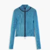 Strickjacke mit doppeltem Reißverschluss Strickjacke mit doppeltem Reißverschluss