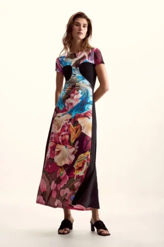 Strickkleid mit Blumenmuster von M. C. Lacroix